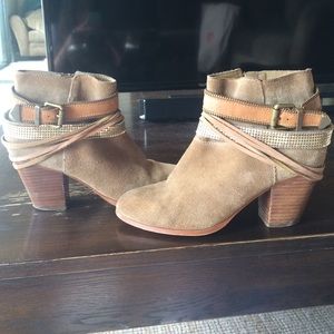 Brown aldo booties