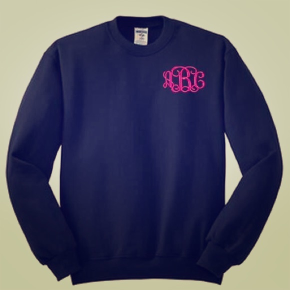Custom Monogrammed Sweatshirt.