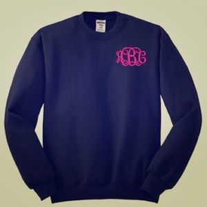 Custom Monogrammed Sweatshirt.