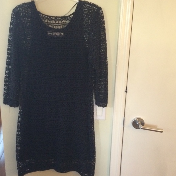 Zara black lace dress