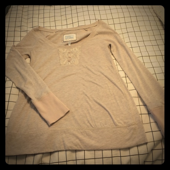 Beige Long sleeve shirt
