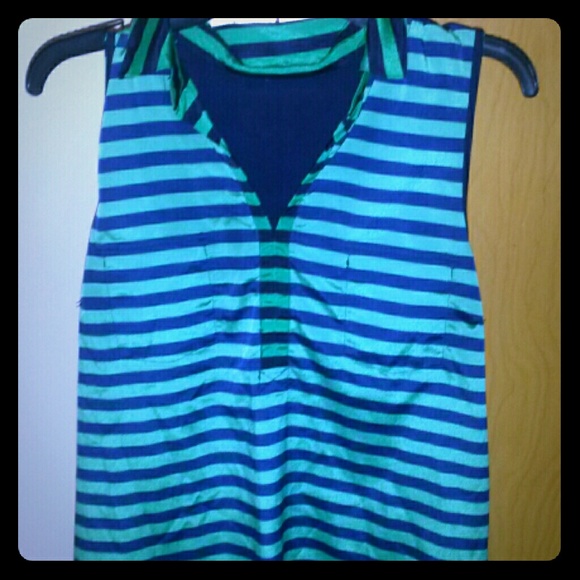 Green and Blue Blouse