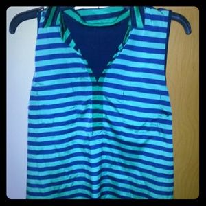 Green and Blue Blouse