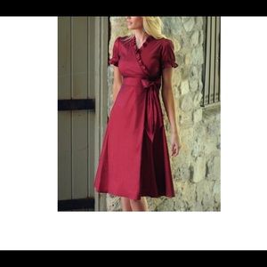 Maroon Ruffle Dress