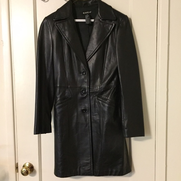 Bebe 100% genuine leather jacket.
