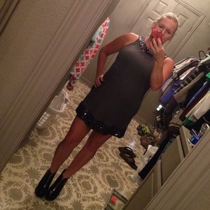 Express sequin dress