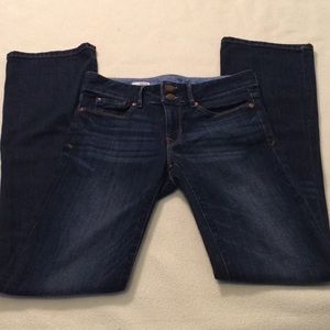 Dark wash perfect boot style jeans