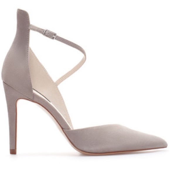 Zara Shoes - Zara Gray Asymetric Heel