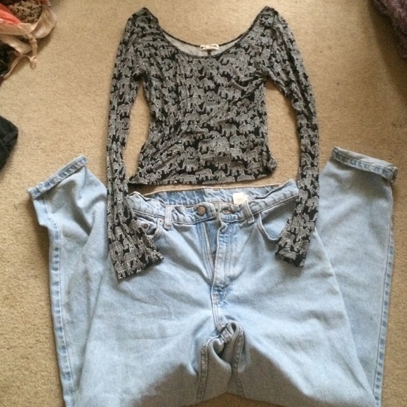 Long sleeve elephant shirt