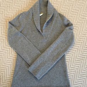 Jcrew 100% cashmere shawl neck sweater size small