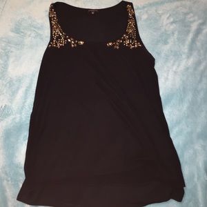 The perfect black studded tank!