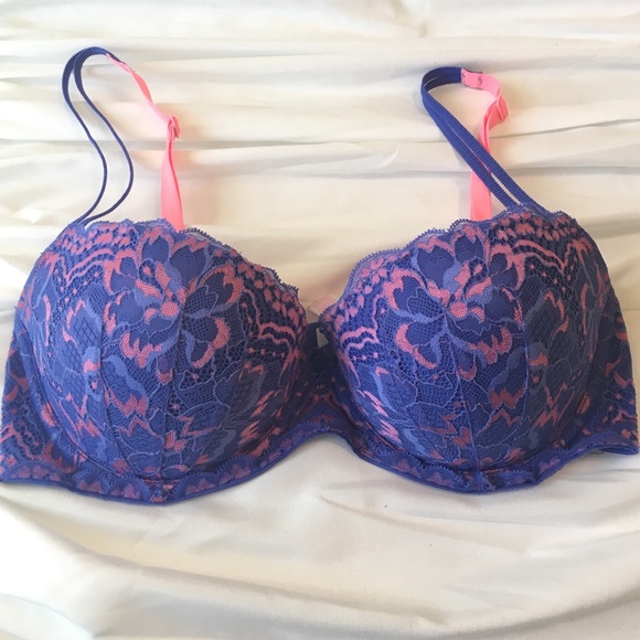 *HOLD for Angie* PINK VS lace push-up bra