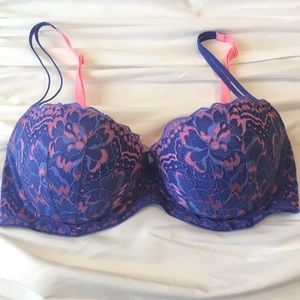 *HOLD for Angie* PINK VS lace push-up bra