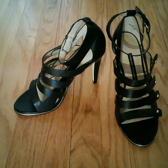 NWOT Black Strappy Pumps