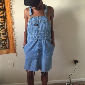 Urban Outfitters Light Wash Overall Skirt