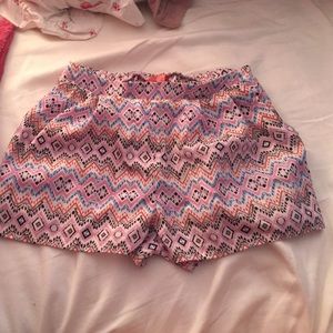 aztec print shorts
