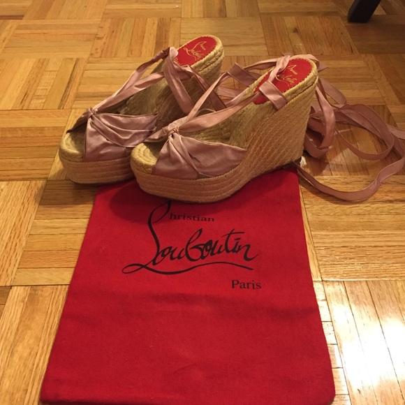 ✂️✂️Authentic Christian louboutin espadrilles 38