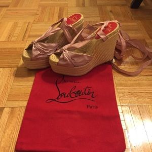 ✂️✂️Authentic Christian louboutin espadrilles 38
