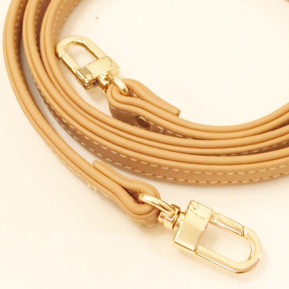 *SOLD* Camel colored leather crossbody strap
