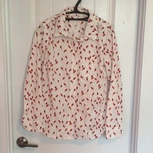 Gap fitted boyfriend shirt