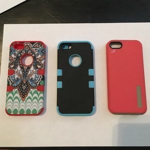 Set of 3 iPhone 5/5s cases