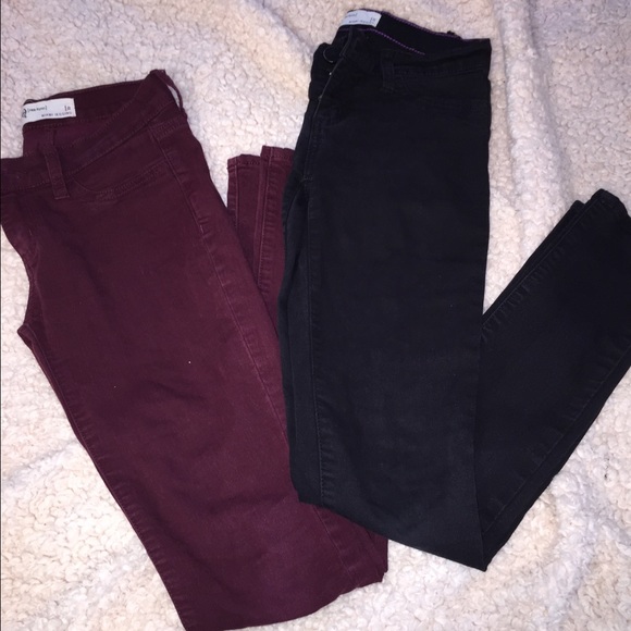 BUNDLE!!!! (Maroon& black jeggings) Miami jegging