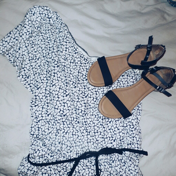 One Shoulder Jersey Patterned Dress
