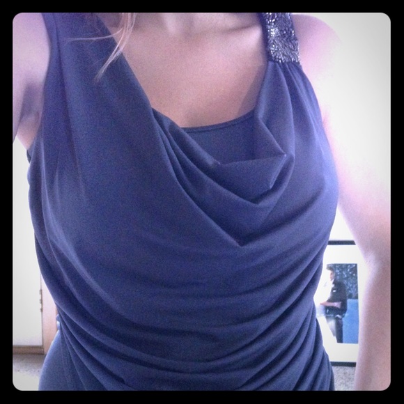 Six degrees sleeveless blouse with shoulder detail