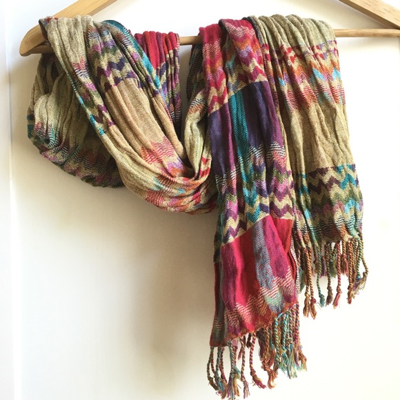 Chevron Striped scarf