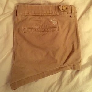 Tan Abercrombie khaki shorts