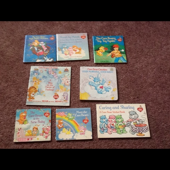 Vintage Care Bear books & little coloring book