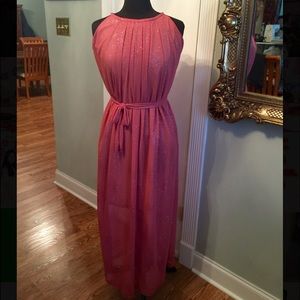 Prom pink maxi dress