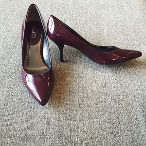 Plum Pointed Heels