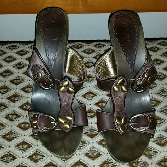 Leather, Heels, Wedges Shoes