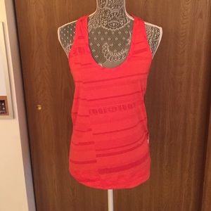 Reebok crossfit red orange tank top
