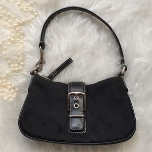 Vintage Coach Small Black Bag