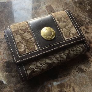 Authentic Coach Tri Fold Wallet