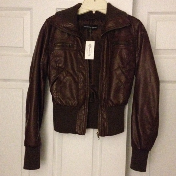 Faux leather jacket