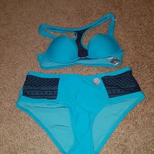 Turquoise push-up bikini