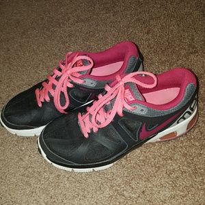 Black and pink nikes