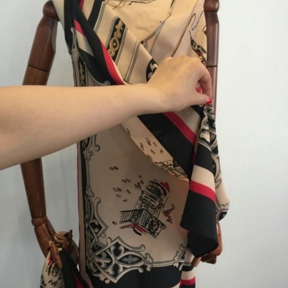 💃💃Classic scarfs mini dress - Picture 3 of 4