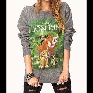 Small Forever21 Disney Lion King sweatshirt