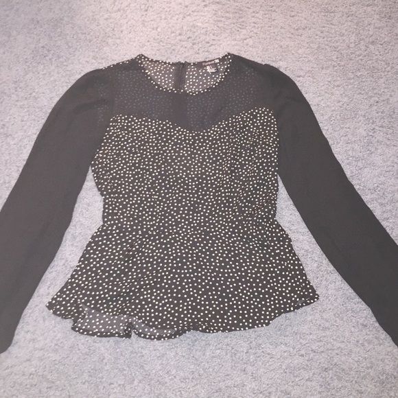Peplum long sleeved top!