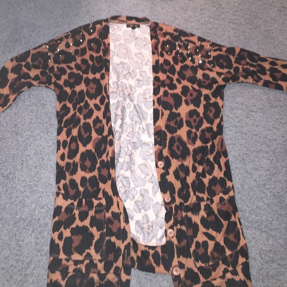 Cheetah Print Cardigan