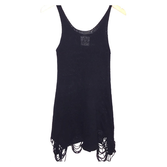 UNIF black knit tank dress