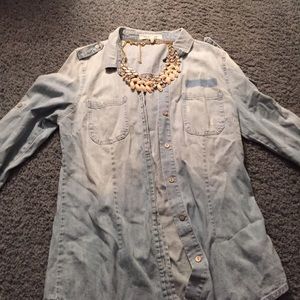 Jean Button Up
