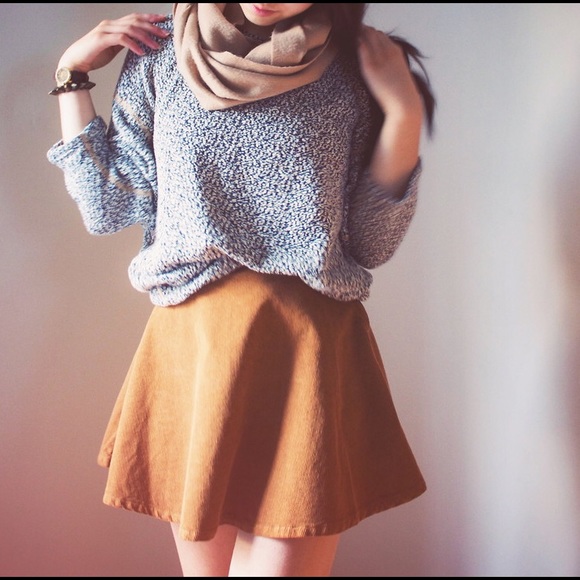 American Apparel Corduroy Circle Skirt