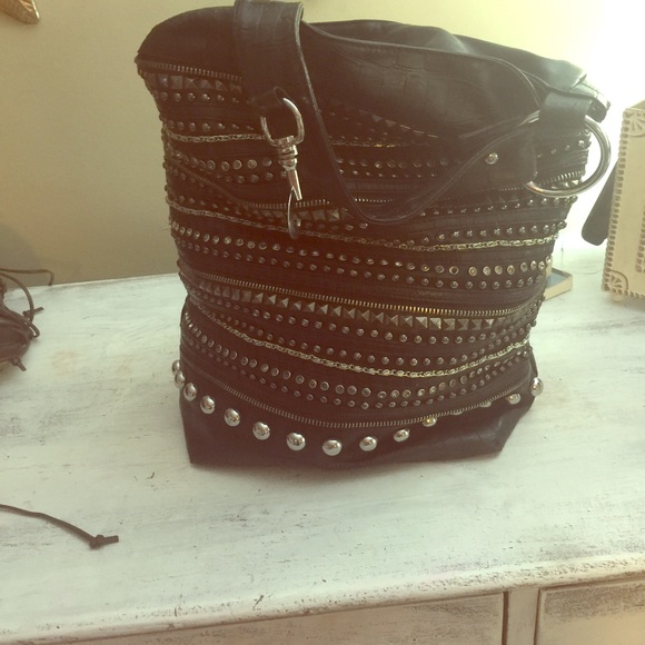 Studded purse