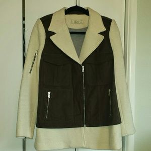 Zara twill moto coat