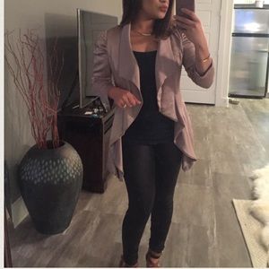 Bebe golden waterfall blazer